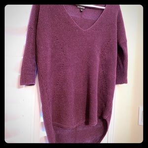 Purple sparkle express sweater